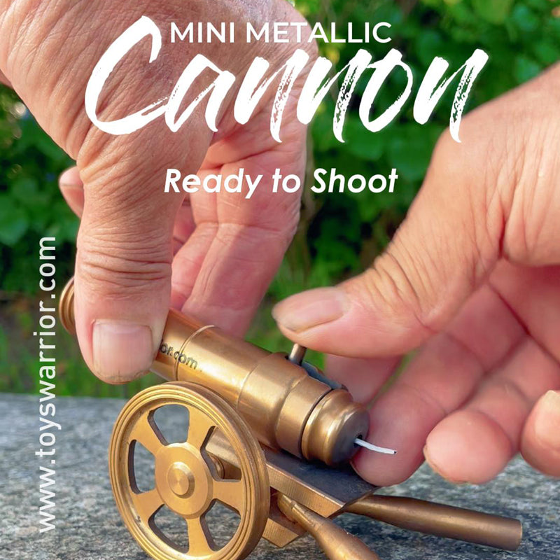 Brass Mini Cannon | Durable, Fun & Firecracker-Ready