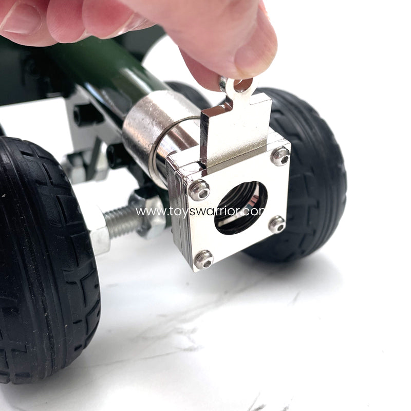 Upgraded 4 Wheels Mini Cannon DK2.0 - Metal Artillery Firecracker Model