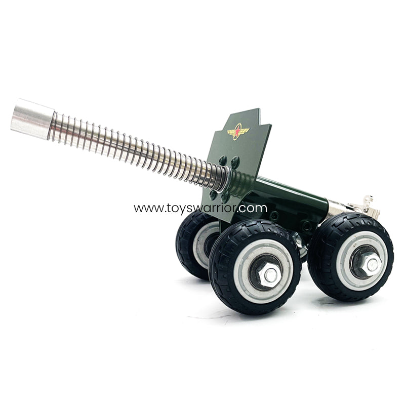 Upgraded 4 Wheels Mini Cannon DK2.0 - Metal Artillery Firecracker Model